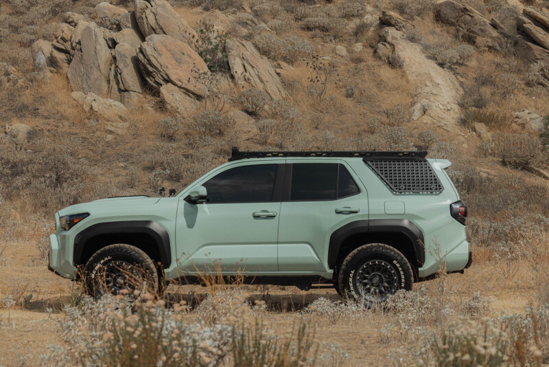 Toyota 4Runner Exterior Window Molle - Driver Side - DV8 Offroad - For DV8 Roof Rack - Black Powder Coated - `25-`26